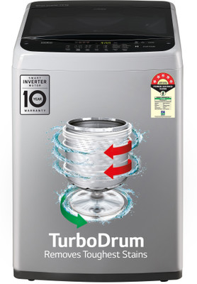 LG 7.5 kg Fully Automatic Top Load Washing Machine Grey(T75SPSF1Z)