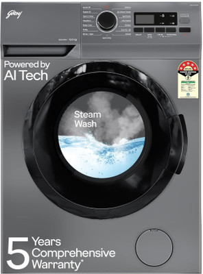 6 kg 5 Star, AI Tech, Steam Wash Fully Automatic Front Load Washing Machine with In-built Heater Grey(WFEON ARG 6010 5.0)