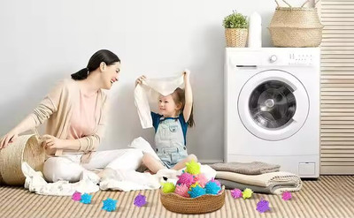 MOREL Washing Machine Cleaner Balls, Reusable Tangle-Free Fabric Cleaning Balls 20PCS Washing Machine Net(Pack of 1)