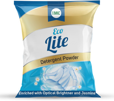 IMC Eco Lite | Enhances Shelf Life of Clothes & Retains Whiteness Detergent Powder (Optical Brightener and Jasmine)(1 kg)