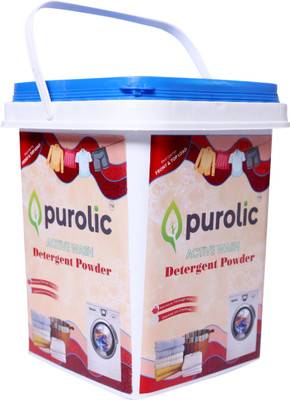Purolic Active wash Matic Top Load Front load Detergent Powder Detergent Powder 4 kg Detergent Powder (FRESH LOWENDER)(4 kg)