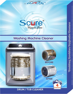 Scure Washing Machine Tub/Drum Cleaner 400 GM | Pack of 4, 100 gm Each Stain Remover