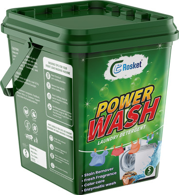 EROSKET Bright Like New Matic Front/Top Load Green Detergent Powder 5 kg Detergent Powder (Fresh)(5 kg)