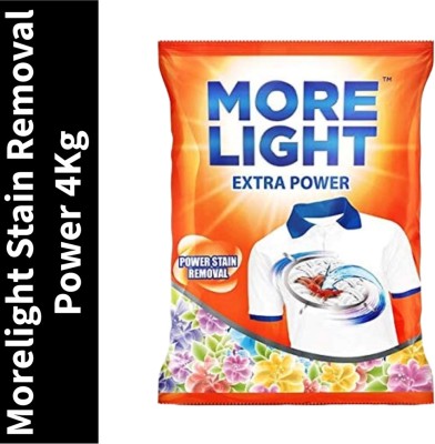 Morelight Extra Powder (4Kg)(Pack of 1) Detergent Powder 4 kg