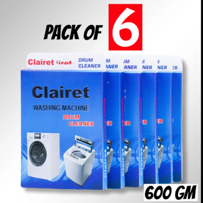 CLAIRET Washing Machine Drum Cleaner Deep Cleaning & Descaling Powder for Machines Detergent Powder(0.6 g)