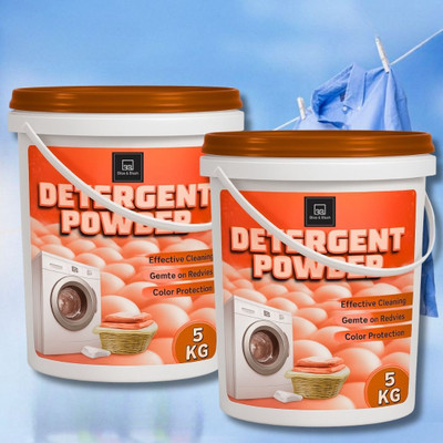BLISS & BLUSH Detergent Powder for Laundry Wash | Bright Whites, Long Freshness & Fabric Care Detergent Powder (Fresh)(10 kg)