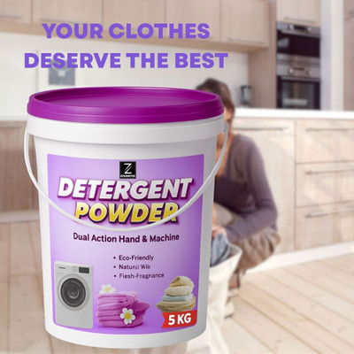 ZIVANTIX Detergent Powder 5 KG Bright & Fresh Everyday Wash Detergent Powder (Fresh)(5 kg)