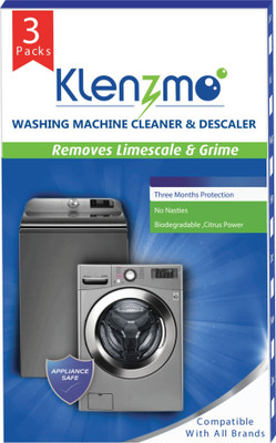 Klenzmo Descale powder for washing machine/ Top load & Front load machine/ Drum cleaner Detergent Powder (Citrus)(180 g)