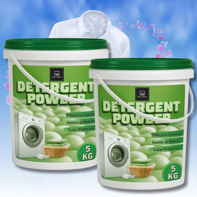 BLISS & BLUSH Detergent Powder for Daily Wash | Bright Whites, Fresh Fragrance & Shine Detergent Powder (Fresh)(10 kg)
