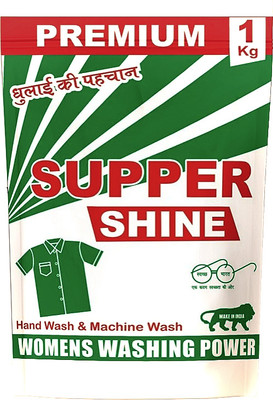 Supper Shine 1kg pack Detergent Powder(1 ml)