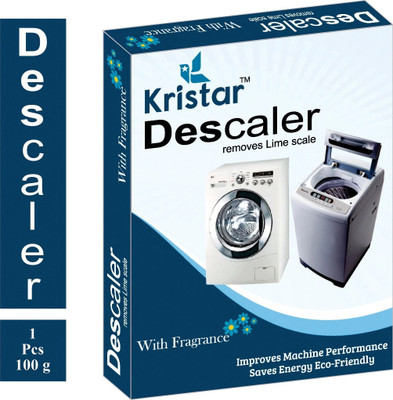 Kristar Washing Machine Tub/Drum cleaning Powder with Best appliance Descaler Technology for any fully automatic front/top load washing machine pack of 1 (100 gm). Detergent Powder (Lemon)(100 g)