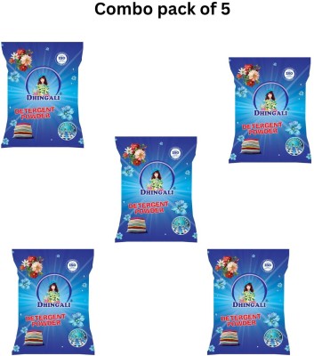 DHINGALI DETERGENT POWDER COMBO PACK OF 5 Detergent Powder 5 kg