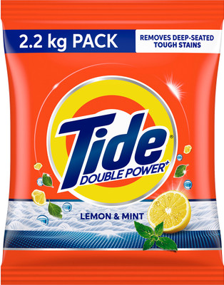 Tide Double Power Plus Lemon & Mint Detergent Powder (Lemon & Mint)(2.2 kg)