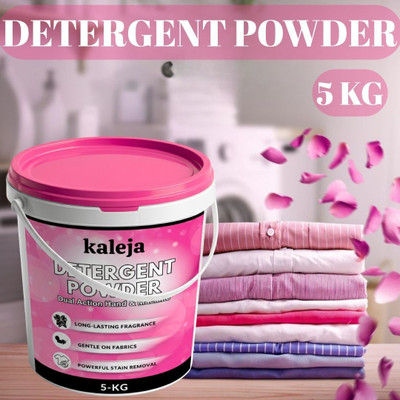 kaleja Detergent Powder 5 KG Deep Cleaning Powder Front/Top Load Detergent Powder (Fresh)(5 kg)