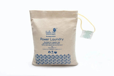 RUSTIC ART Biodegradable Filler Free Laundry Detergent Powder (lemon and neem)(1 kg)