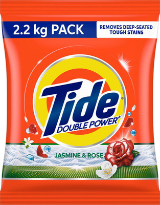 Tide Double Power Plus Jasmine & Rose Detergent Powder (Jasmine & Rose)(2.2 kg)