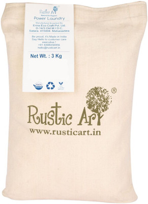 RUSTIC ART Power Laundry (3 kg ) Detergent Powder (Lemon)(3 kg)