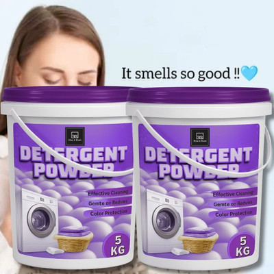 BLISS & BLUSH Detergent Powder for Clothes Wash | Bright Whites, Fresh Fragrance & Fabric Care Detergent Powder (Fresh)(10 kg)