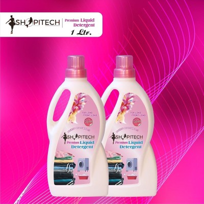 SHOPITECH PREMIUM Liquid Detergent- 2 Liter Fresh Liquid Detergent (2000 ml) Detergent Powder 2000 ml(Floral)