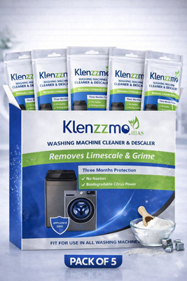 AQUALEE Klenzzmo Descaler Powder For Front & Top load Machine Detergent Powder (Pack of 5 (500G))(500 g)