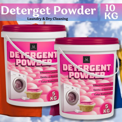 BLISS & BLUSH Detergent Powder for Bucket & Machine Wash | Powerful Cleaning & Fresh Fragrance Detergent Powder (Fresh)(10 kg)