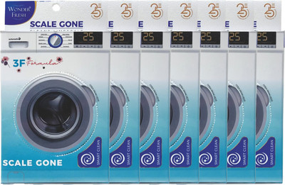 wonder fresh Scale gone powder for Front and Top loaded Washing machine drum / Tub cleaning | descale powder | 100g Each X 7 Pack | Detergent Powder(700 g)