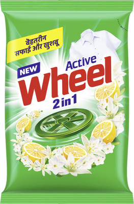 Wheel Active 2 in 1 Green Detergent Powder(1 kg)