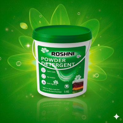 ROSHNI Detergent Powder 5Kg – Perfect for Small Families, Easy Wash Detergent Powder(5 kg)