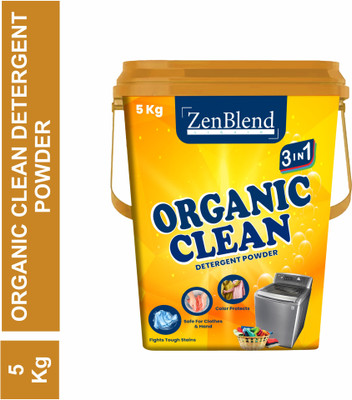 ZENBLEND Power Detergent Powder - 5 Kg | Top Load & Front Load, Better clean Detergent Powder (organic cleane)(5 kg)