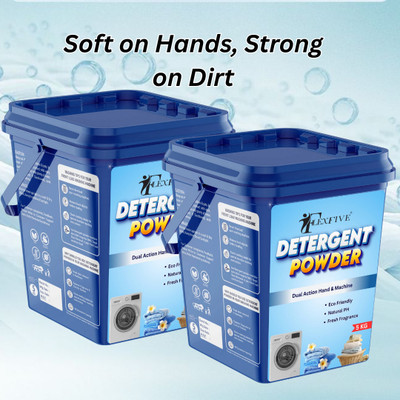 FLEXFIVE Detergent Powder 10kg Freshness Lock Technology for All-Day Pleasant Fragrance. Detergent Powder (LAVENDER)(10 kg)