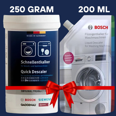 BOSCH Powder & Liquid Descaler for Washing Machine Detergent Powder (N/A)(450 ml)