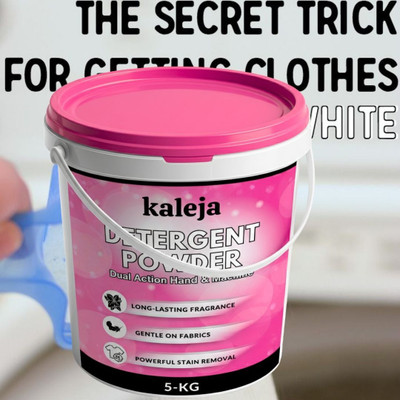 kaleja Detergent Powder 5 KG Powerful Cleaning Front/Top Load Powder Detergent Powder (Fresh)(5 kg)