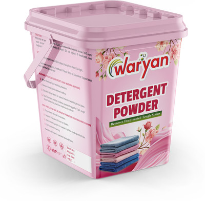 WARYAN Bleach Remove Tough Stains peach-deep seated Detergent Powder (Fresh)(5 kg)