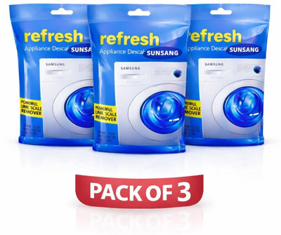 Horlite Sam-sung Washing Machine Drum Cleaning Descaler Powder For Top & Front Load Detergent Powder (PACK OF 3)(0.3 kg)
