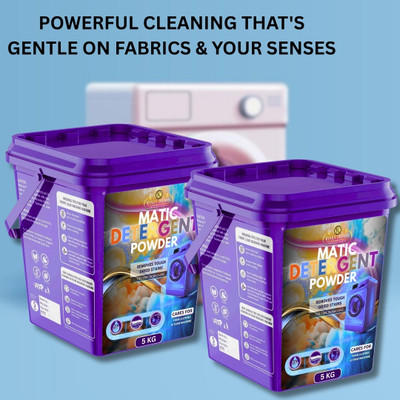 KYARA DREAMS Detergent Powder 10kg Mega Family Saver Pack for Extra Bright White Clothes. Detergent Powder (Fresh)(10 kg)