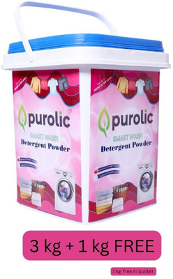 Purolic Complete Detergent Powder 3 kg + 1kg free Detergent Powder (FRESH LOWENDER)(3 kg)