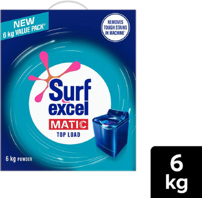 Surf excel Matic Top Load Detergent Powder(6 kg)