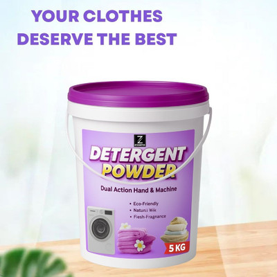 ZIVANTIX Detergent Powder 5 KG High Power Daily Wash Detergent Powder (Fresh)(5 kg)