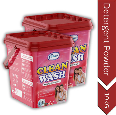 EROSKET Bright Like New Matic Front/Top Load Clean Wash Red Detergent Powder 10kg Detergent Powder (Fresh)(10 kg)