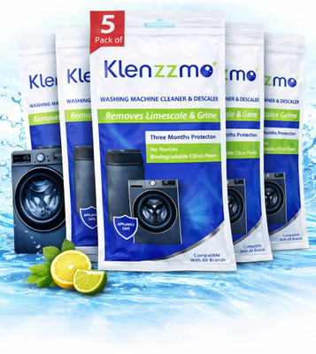 hias Klenzzmo Washing Machine Cleaner & Descaler Removes Limescale 5 Pack Detergent Powder (Mild Fresh)(500 g)