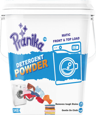 PRANIKA Matic Detergent Powder for Washing Machine (TOP/ FRONT Load) Detergent Powder (Active Fresh)(5 kg)