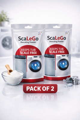 hias ScaLeGo Washing Machine Descaler Pack of 2 Detergent Powder(200 g)