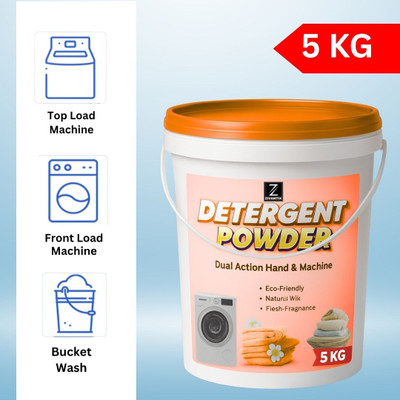 ZIVANTIX Detergent Powder 5 KG – Long-Lasting Freshness Pack Detergent Powder (Fresh)(5 kg)