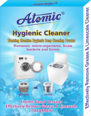 ATOMIC Washing Machine Tub & Drum Descaling Powder 150 GM for Top and Front Load Detergent Powder (Lemon)(150 g)