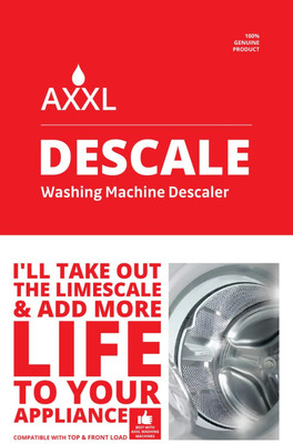 axxl WASHING MACHINE DESCALE DRUM CLEANER 100G Detergent Powder (jasmine)(100 g)