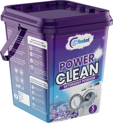 EROSKET Bright Like New Matic Front/Top Load Power Clean Blue Detergent Powder 5 kg Detergent Powder (Fresh)(5 kg)