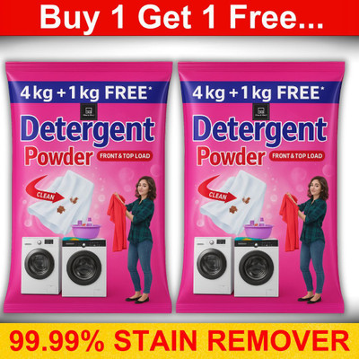 BLISS & BLUSH Detergent Powder Extra Power Cleaning with Brightness and Gentle Fabric Care Detergent Powder (Fresh)(10 kg)