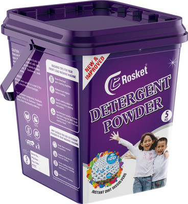 EROSKET Bright Like New Matic Front/Top Load Purple Detergent Powder 5 kg Detergent Powder (Fresh)(5 kg)