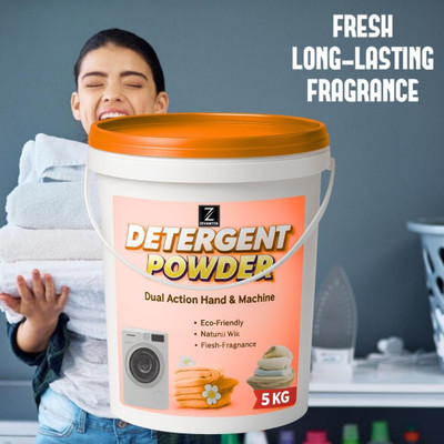 ZIVANTIX Detergent Powder 5 KG Jumbo Family Daily Laundry Detergent Powder (Fresh)(5 kg)