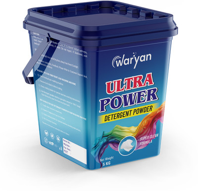 WARYAN Advanced Technology For Bright White Clothes Washing machine Detergent Powder (Fresh)(5 kg)